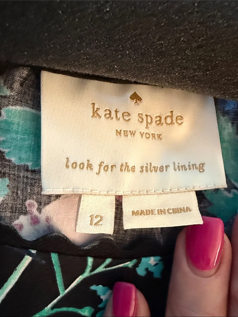 Kate Spade Jardin Poplin Hummingbird Dress